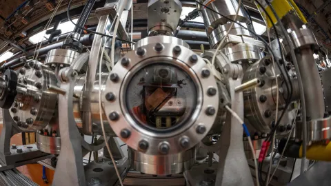 A photo of one part of the CASPAR particle accelerator 